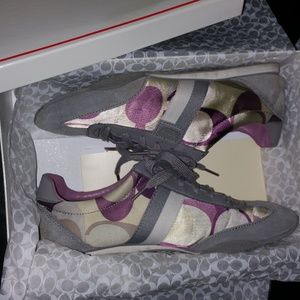 Coach Kinsley Scarf Print Tennis Shoes